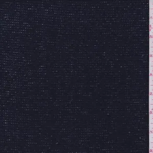 1 1/4 YD PC-Midnight Blue Polyester Sweater Knit Fabric