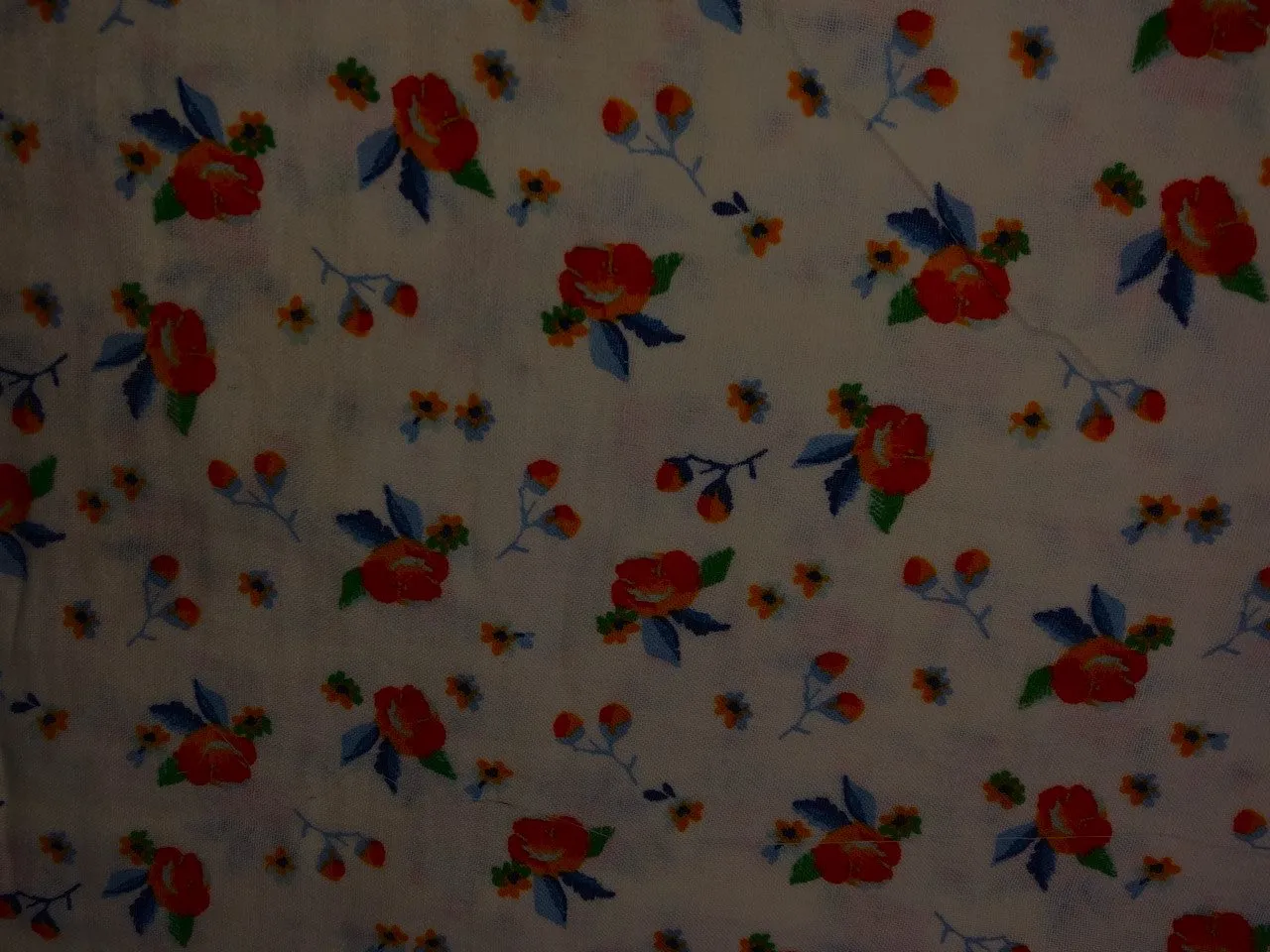 100% Cotton double cloth cotton print available in 4 different prints beach palms / blueish grey floral / pretty dainty pink orange floral AND dark ivory orange flower motif