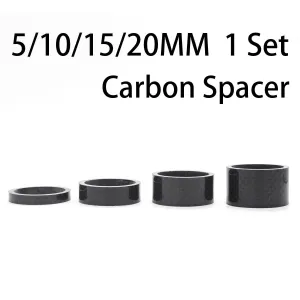 4PCS full carbon fiber bicycle carbon spacer 28.6-31.8mm OD2 headset parts cycling Washer Bike Bicycle Headset Stem Spacers