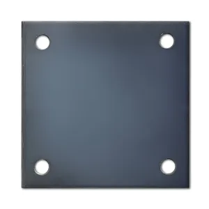 4" X 4" Hot Rolled Steel Base Plate with Holes