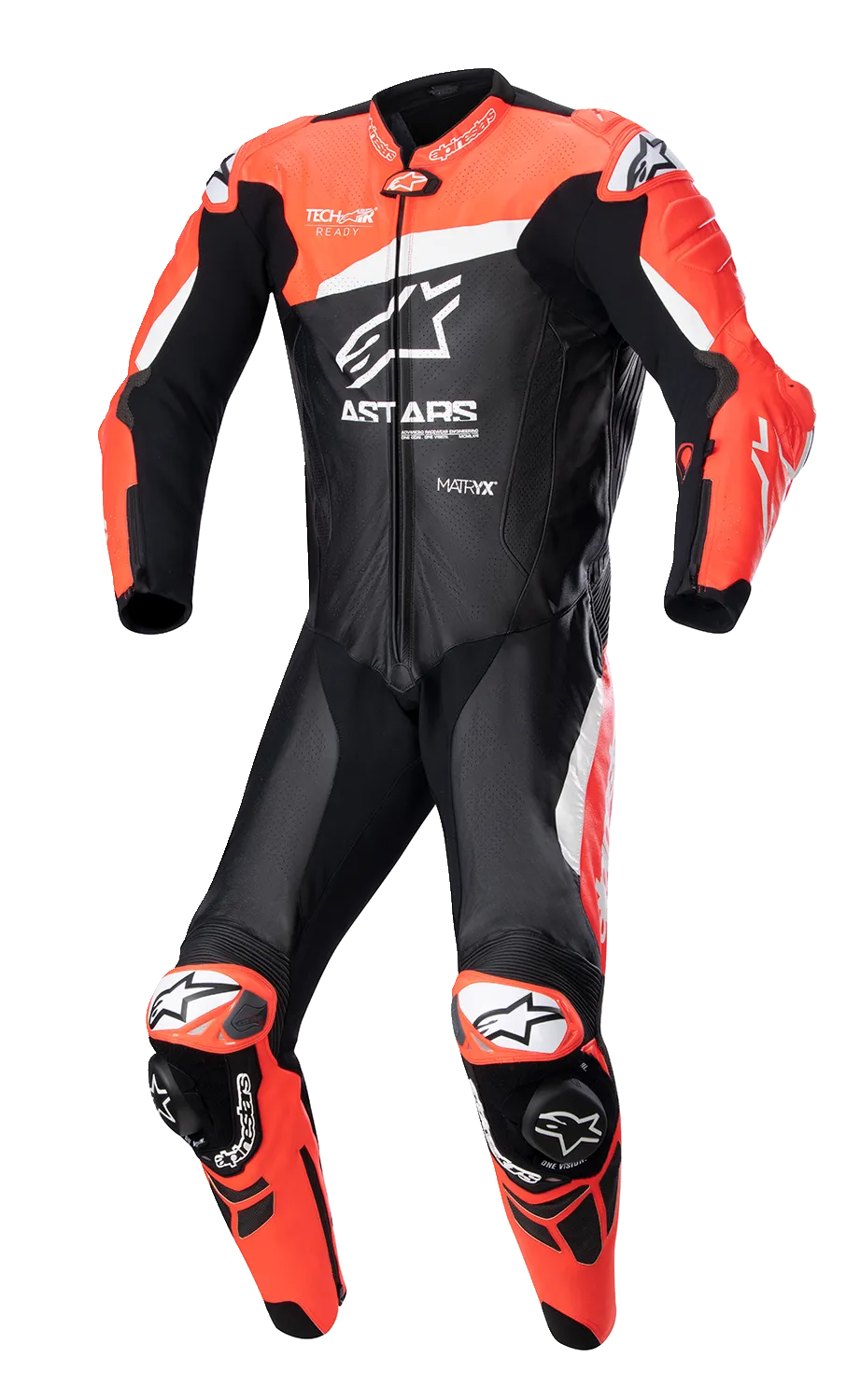 ALPINESTARS GP Plus v4 Leather Suit - Black/Red Fluo/White - US 44 / EU 54 3150523132154