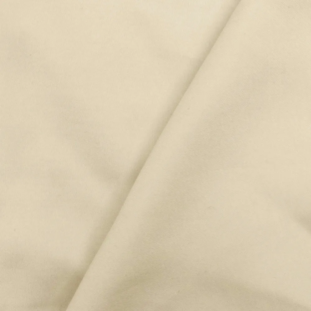 Champagne Beige Solid Rayon Satin Woven Fabric