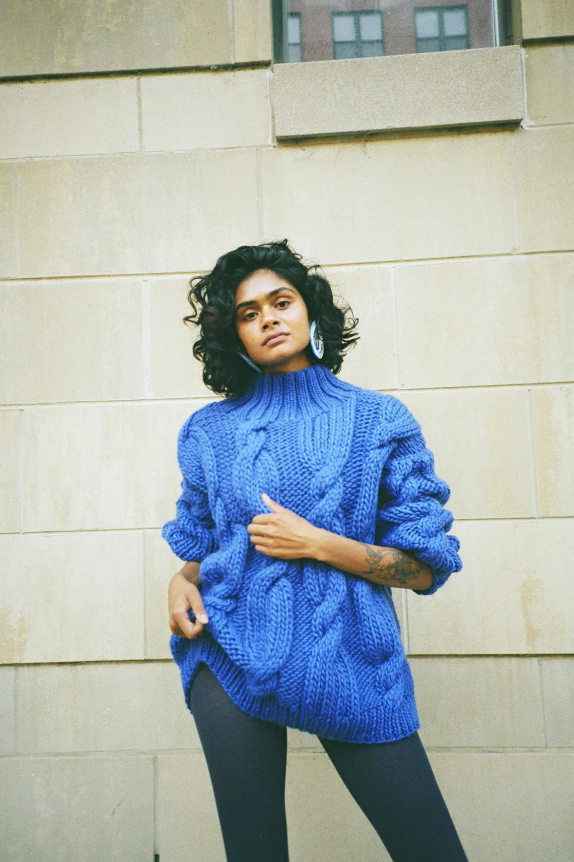 Cornflower Onion Rollneck Sweater