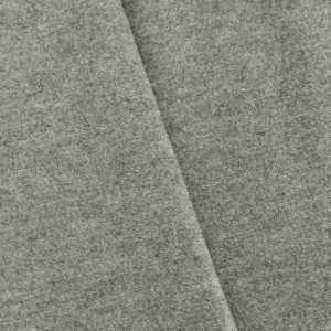 Dusty Gray Wool Blend Texture Twill Woven Jacketing Fabric