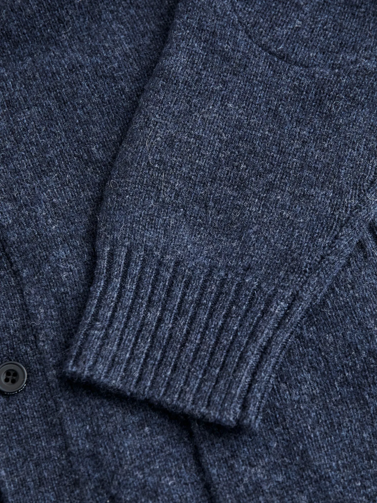 Elbow Patch 7G Cardigan in Navy