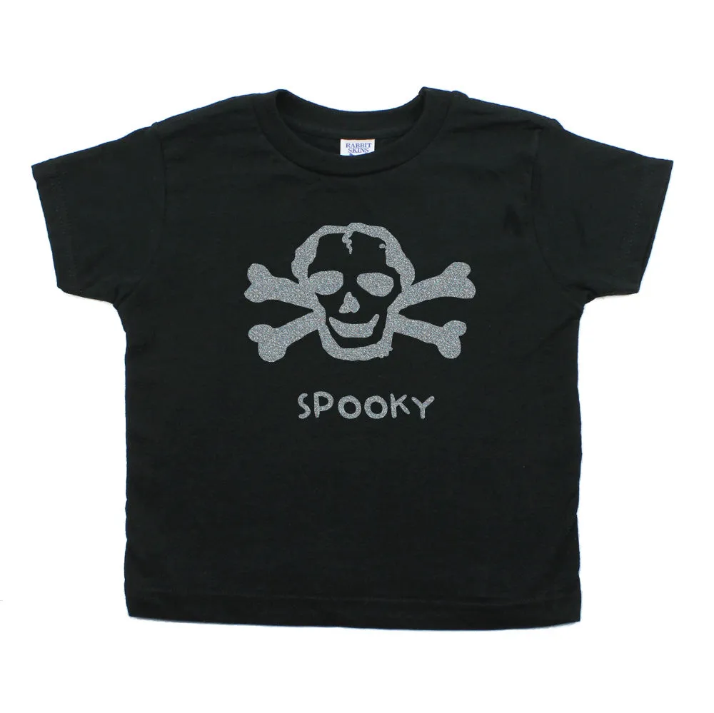 Halloween Spooky Scribble Skull Toddler T-Shirt