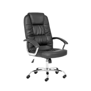 High-Back And Adjustable Height Executive Swivel Office Chair 521H Black