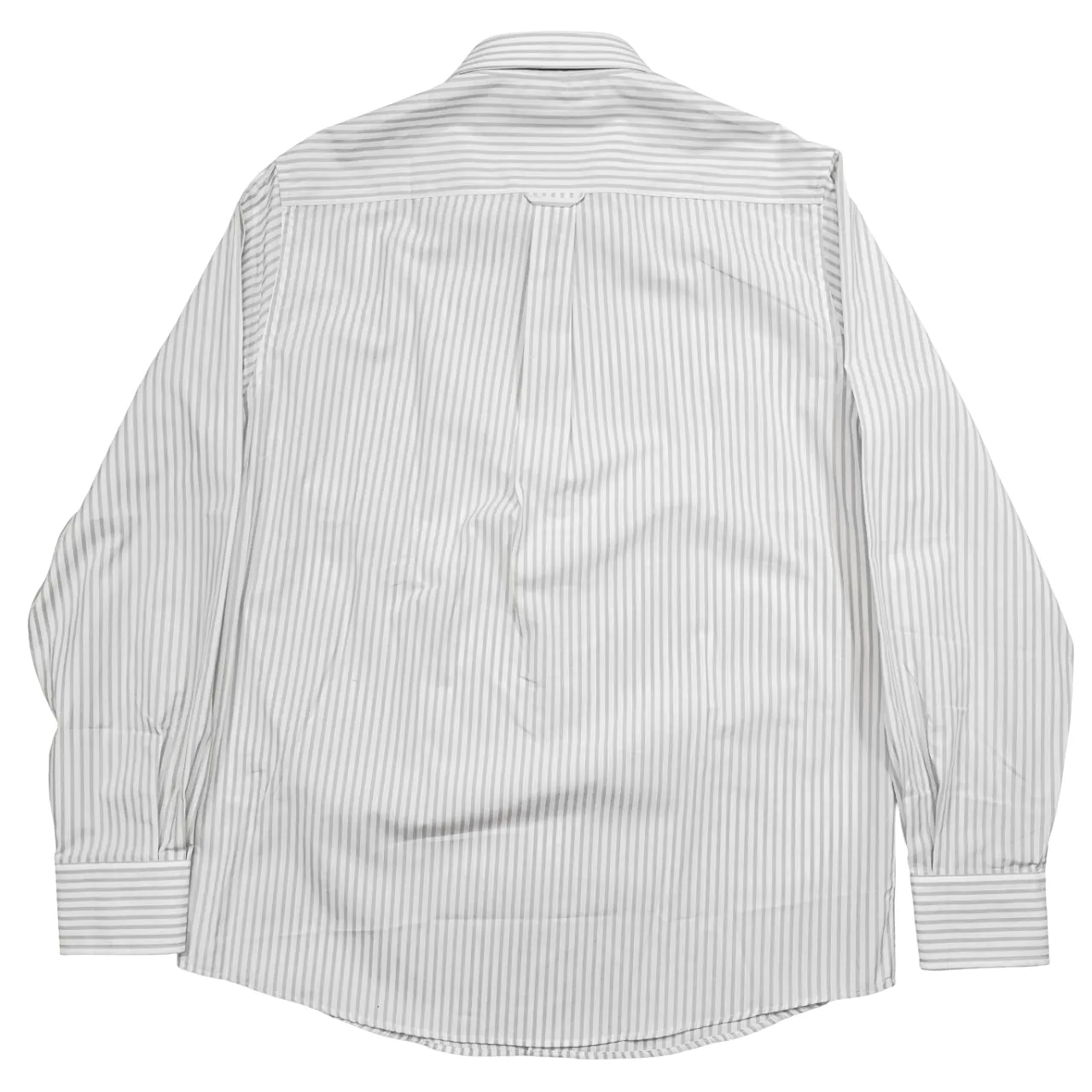 Pringle White Grey Stripe LS Shirt Classic Reg Fit