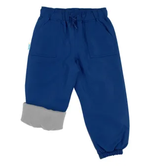 Size 3: Jan & Jul NEBULA BLUE Cozy-Dry (Fleece Lined) Rain Pants NEW