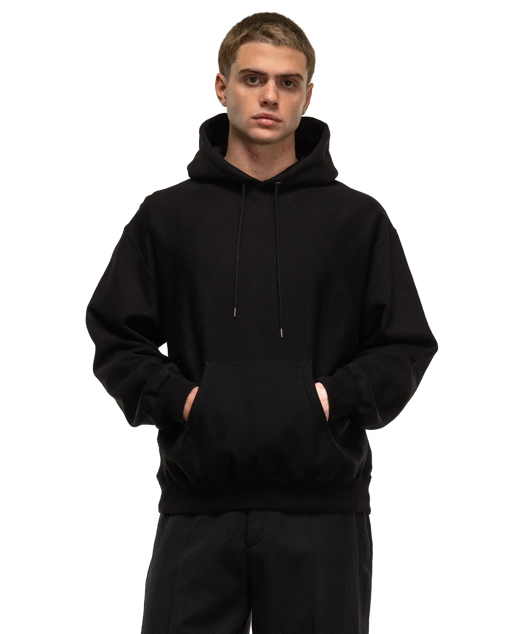 Soft & Hard Sweat Hoodie P/O Big Black