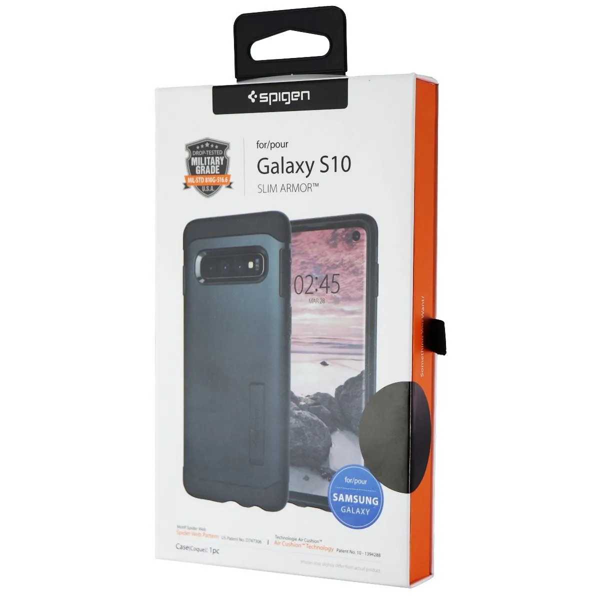 Spigen Slim Armor Series Dual Layer Case for Samsung Galaxy S10 - Metal Slate