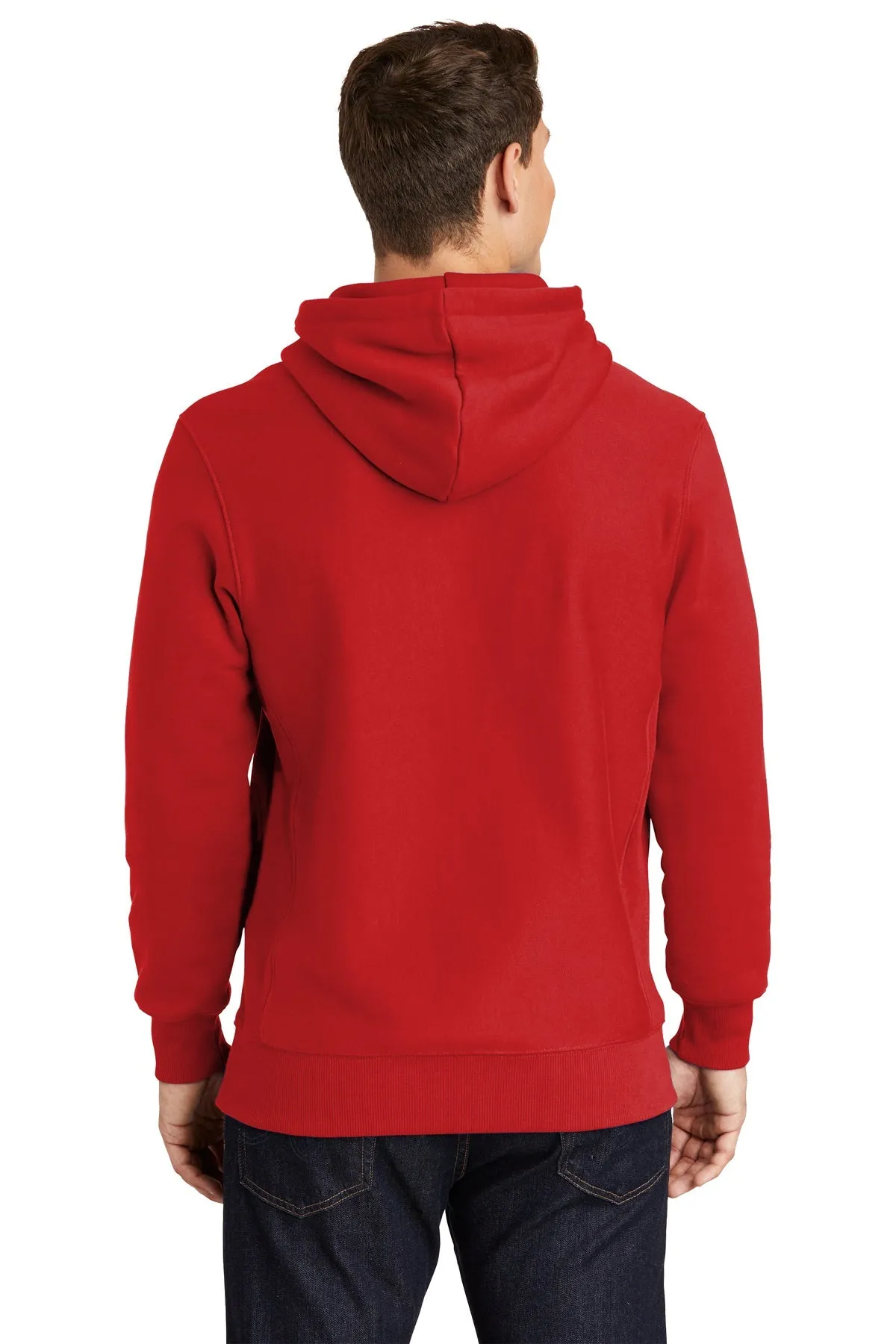 Sport-Tek Super Heavyweight Pullover Custom Hooded Sweatshirts, Red