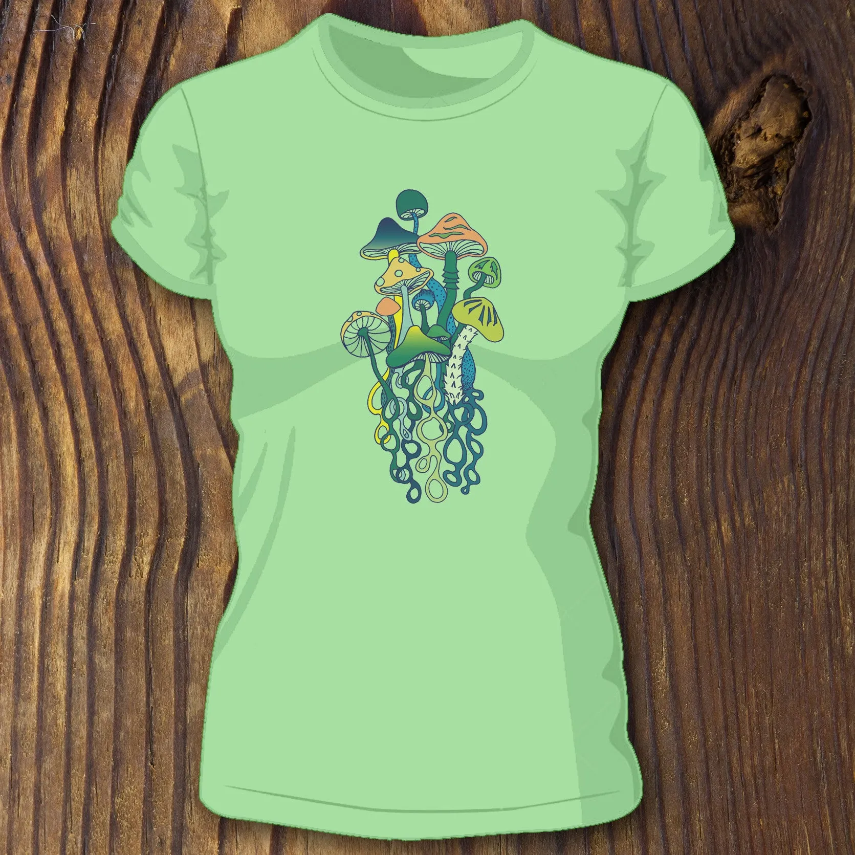 Spring Mushrooms women's tee