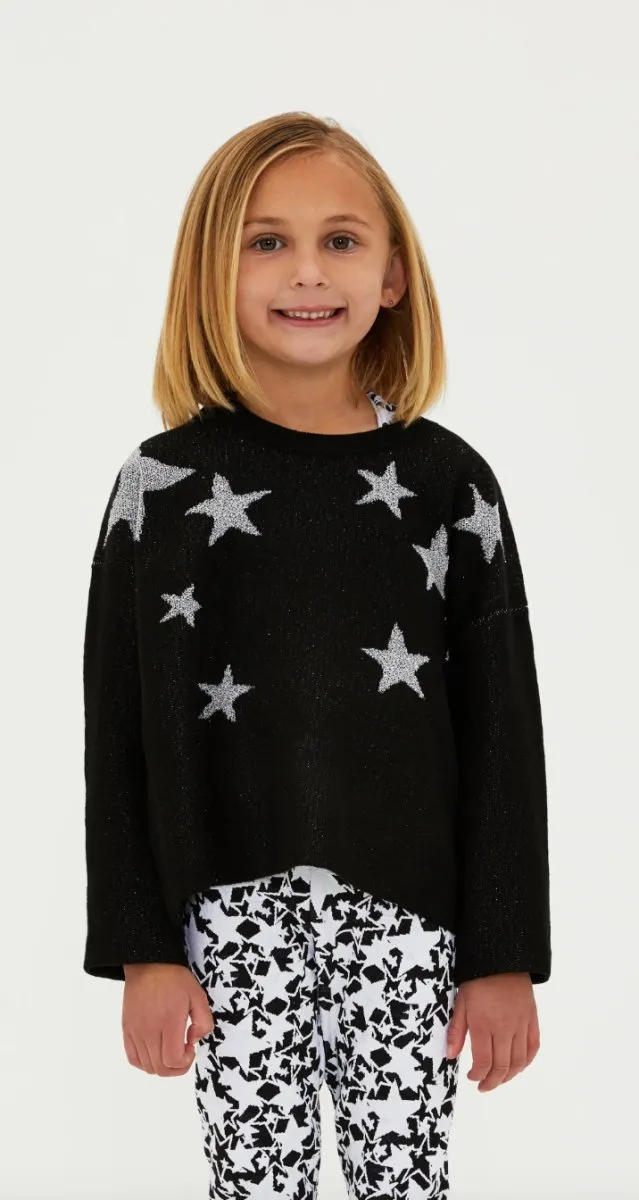 STARS SHIMMER METALLIC SWEATSHIRT