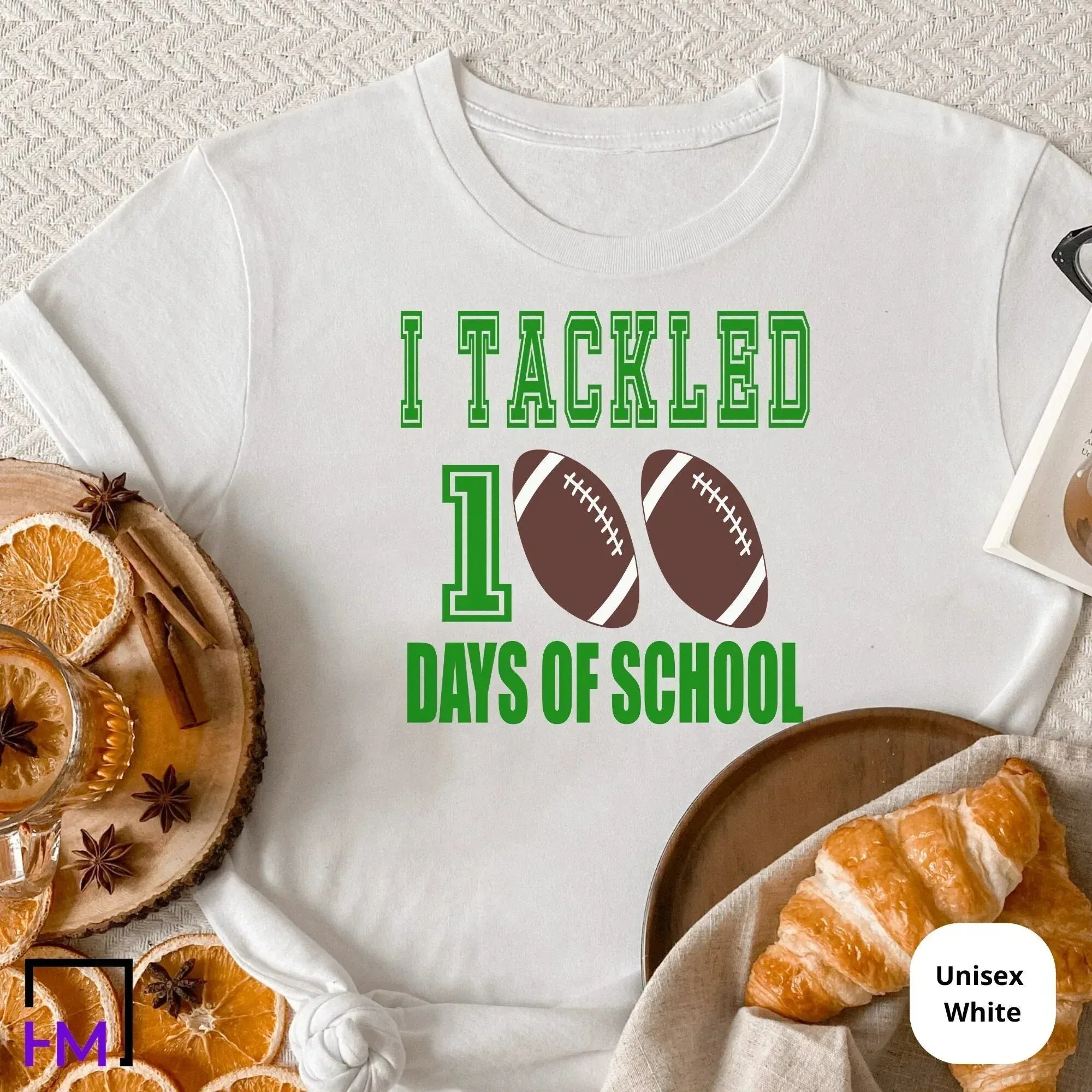 Tackled 100 Days of School Shirt