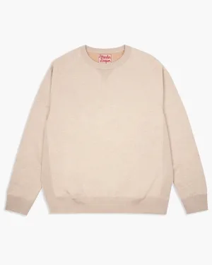 Wonder Looper Fleeced Foxfibre® Pullover Crew Neck - Oatmeal